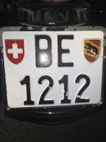 Motorradkontrollschild BE1212