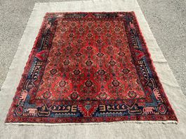 Hamadan Mossul 215x195cm Teppich geknüpft sauber
