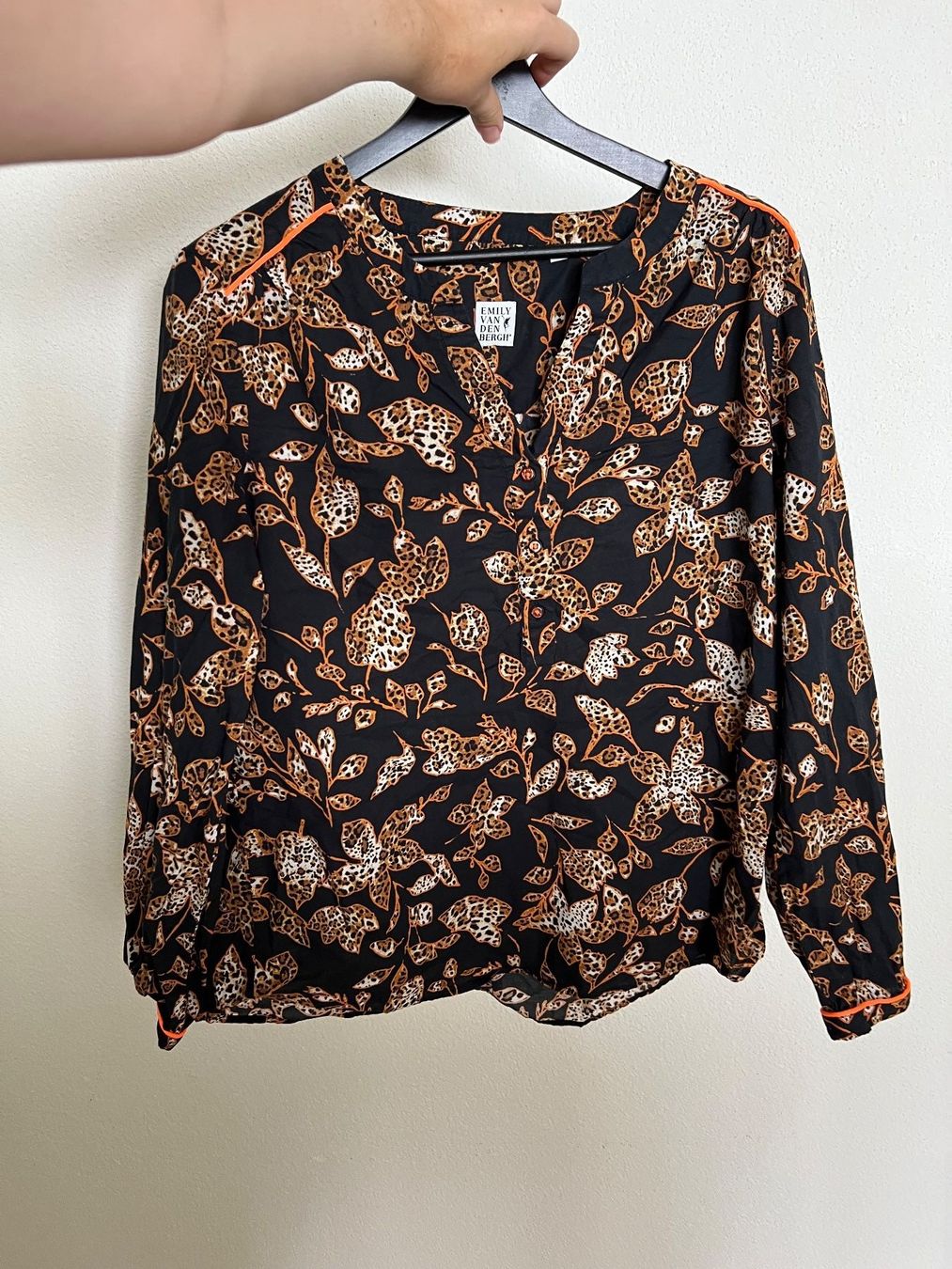 Emily van den Bergh Camicette: emily van den bergh 40 Bluse Baumwolle langarm Blusenshirt – Usato da Staad SG venduto da Chirrari