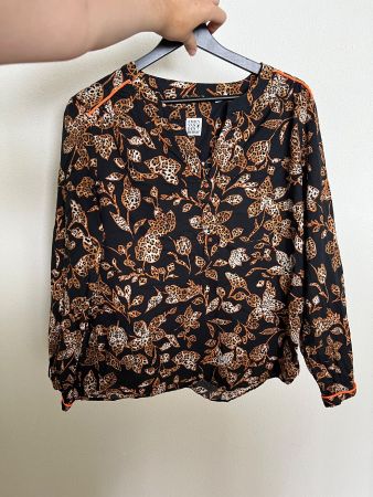 emily van den bergh 40 Bluse Baumwolle langarm Blusenshirt