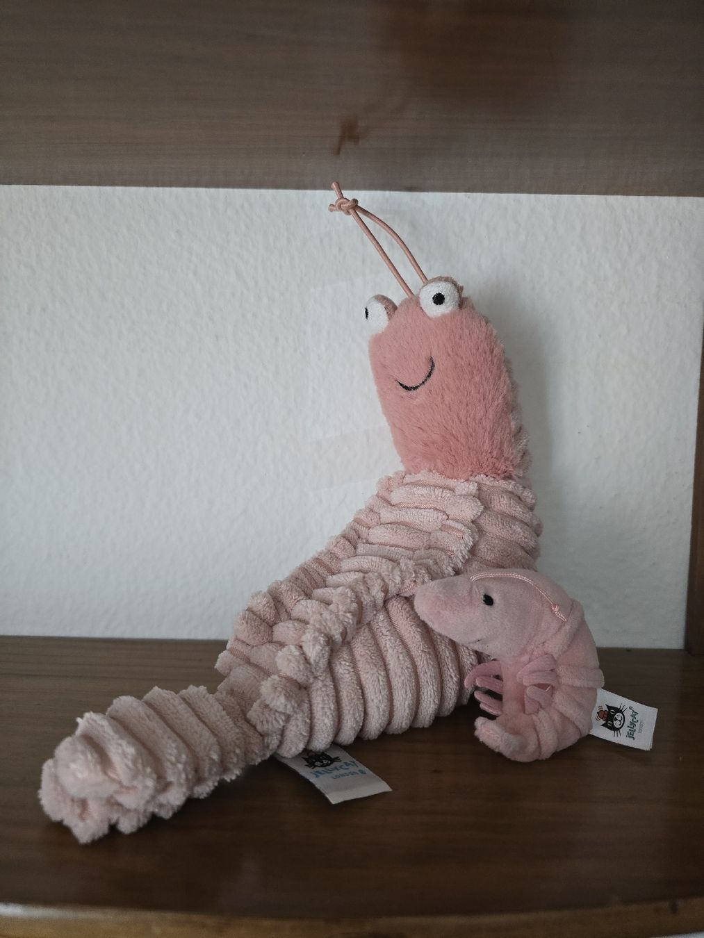 Jellycat Giocattoli: 2 x Jellycat Sammlung Garnelen Shrimps – Nuovo (secondo la descrizione) da Riehen venduto da Pelagia07