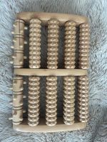Entspannende Holz Fuss Massage Rolle - Beige-wie NEU