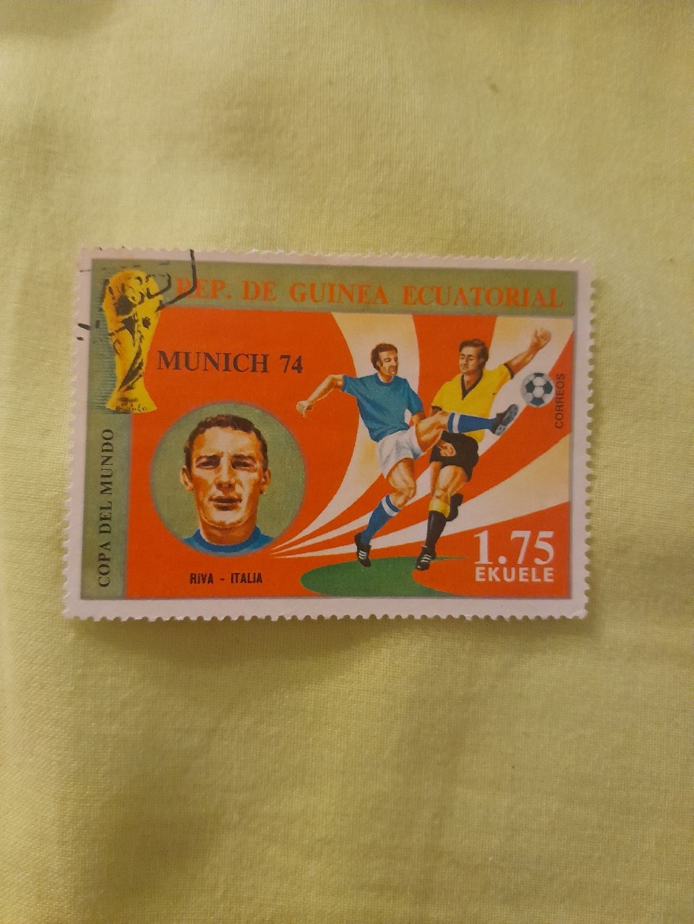 Timbre rare : Coupe du Monde 1974, Riva Italie!⚽️🥇 (49) (D'occasion) à ...