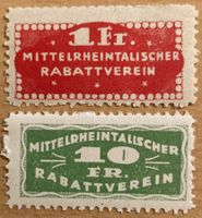 Vignetten Mittelrheintalischer Rabattverein / Rabattmarken