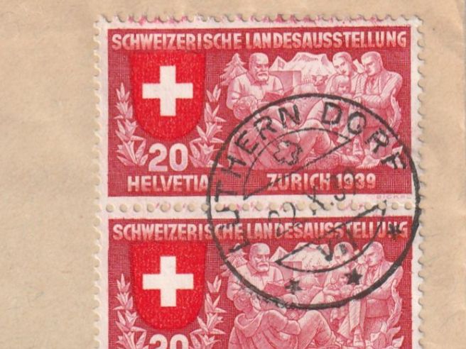 Alle Briefmarken: Abarten Landi 1939 auf Eil-Brief – Gebraucht aus Rorschacherberg von fratovi2 1