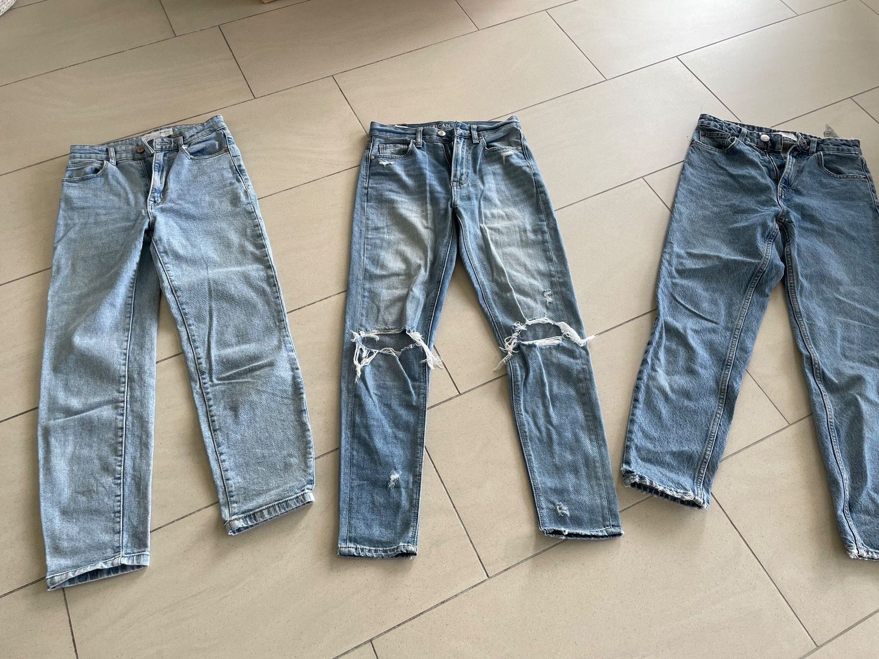American Eagle Jeans: 3 x Jeans American Eagle/Zara/Stradivarus – Usato da Zug venduto da falama