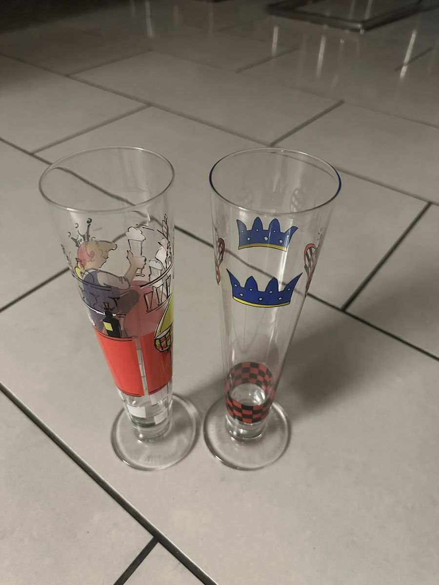 Ritzenhoff Bicchieri: 2 Ritzenhoff Design Champagner Gläser Biergläser – Usato da Deitingen venduto da Himhip 1