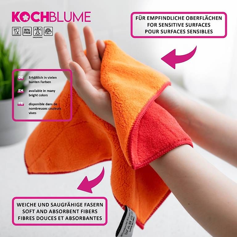 Altro per la casa: Kochblume Microfastertuch 30x30 cm 3erSet – Usato da Cham venduto da bree88 2