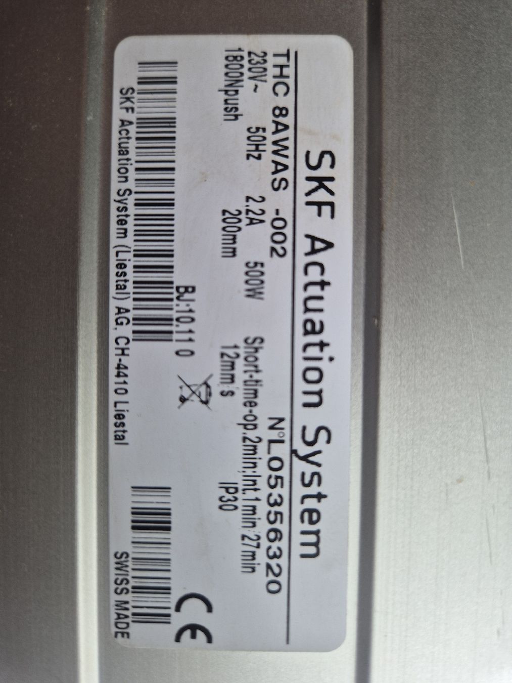 Altri prodotti elettronici: SKF Hubsäulen THC 8AWAS -002 – Nuovo (secondo la descrizione) da Mastrils venduto da Piz-Alun 1