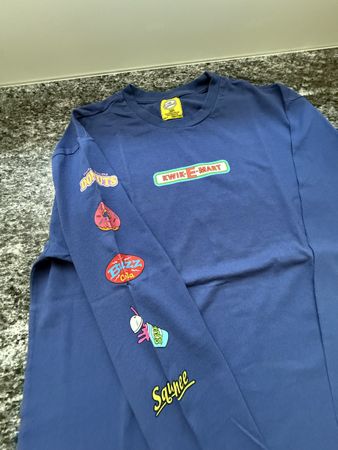 Maglietta blu Simpsons Kwik-E-Mart taglia S