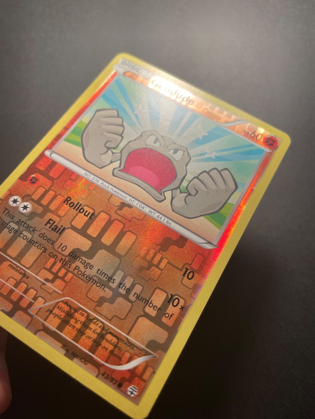 Pokémon Carte collezionabili: Geodude Reverse Holo 43/83 – Usato da Zürich venduto da pokemon_cards 1