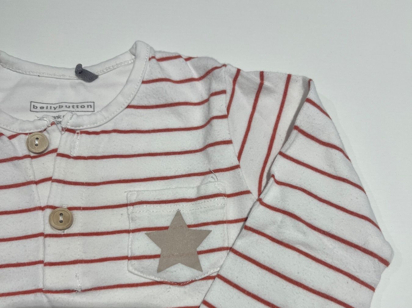 Maglioni & Felpe: Bellybutton, Sweatshirt, Langarmshirt, rot, weiss, Gr. 68 – Usato da Mollis venduto da Miss_Dresses 3