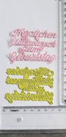 Stanzformen "herzlichen Glückwunsch zum Geburtstag "