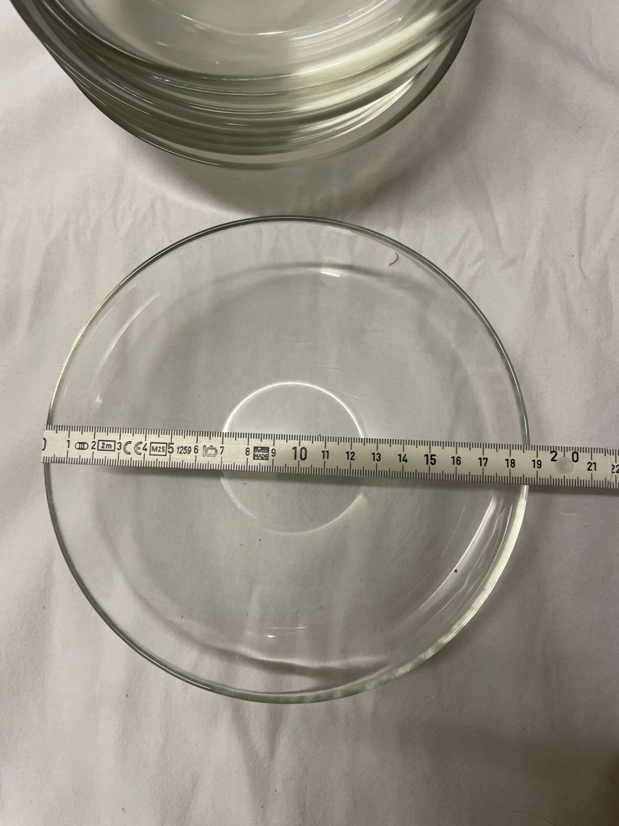 Piatti: 9er Set Glas Dessertteller / Salatteller – Usato da Bern venduto da PJOCH 1