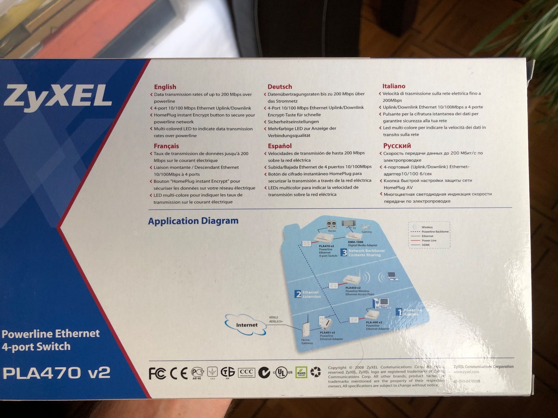 Zyxel Laufwerke & Adapter: ZyXEL Powerline Ethernet 4-port Switch (CPL) – Neu und originalverpackt aus Préverenges von groli_mur 4