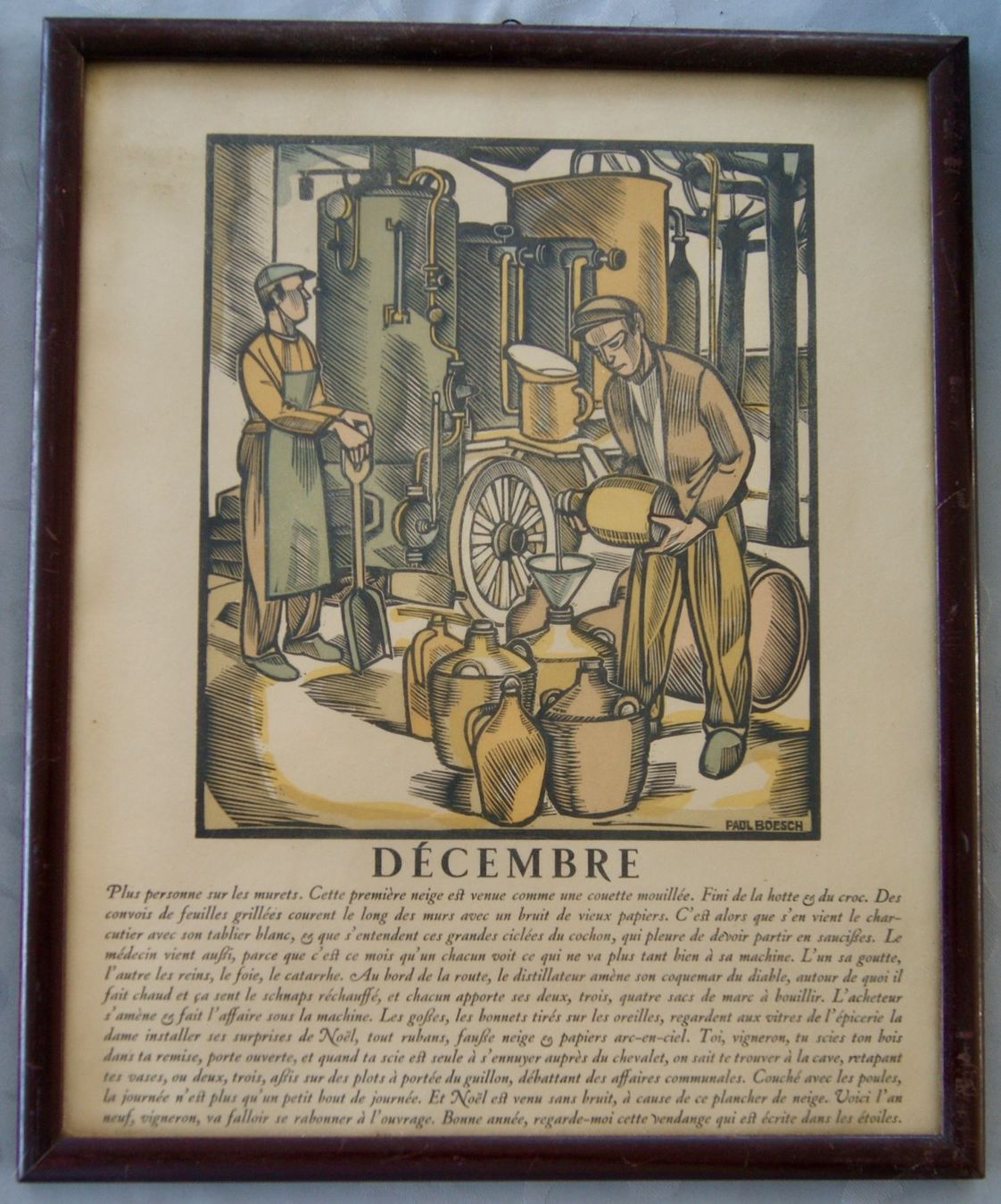 Grafiken & Lithographien: 2 lithographies de scènes viticoles de Paul Boesch – Gebraucht aus Morrens VD von alain50 1