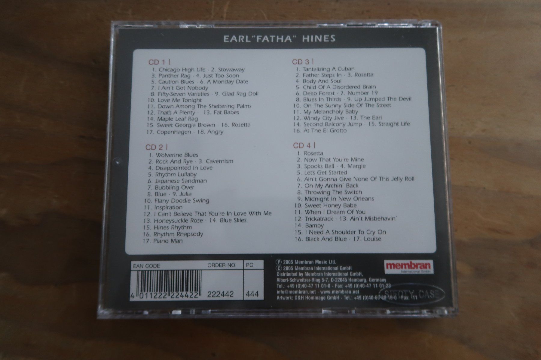 CDs: EARL FATHA HINES - THAT'S A PLENTY - 4x CD – Gebraucht aus Basel von Patiscat 4