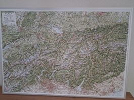 Reliefkarte Alpen
