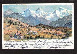 Steinmann Litho , St. Beatenberg BE , UPU Marke , gel. 1900