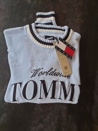 Tommy Jeans Pullover Hellblau, Neu mit Etikett, Grösse XS