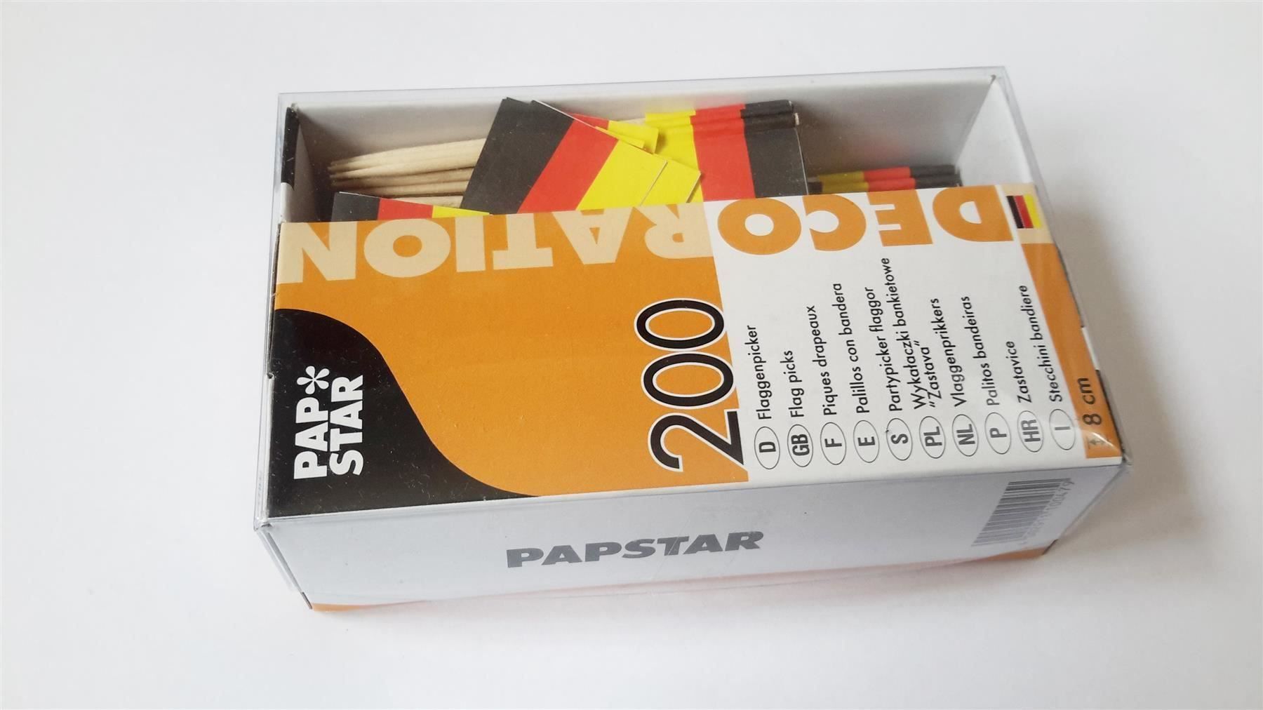 Toutes les décorations: Partypicker, 200 x Flagge Deutschland – Neuf avec emballage d'origine à St. Gallen par cointec 2