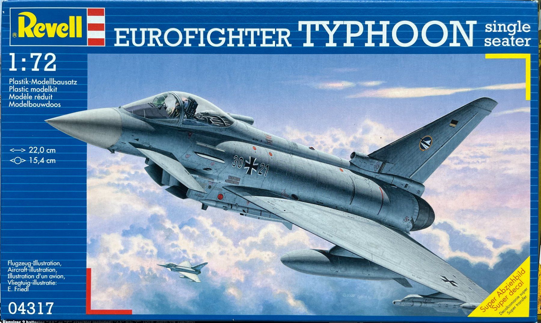 Revell Kit di modellismo & Modellini statici: Eurofighter TYPHOON (Single Seater) – Nuovo e nell'imballaggio originale da Küsnacht ZH venduto da Koluk