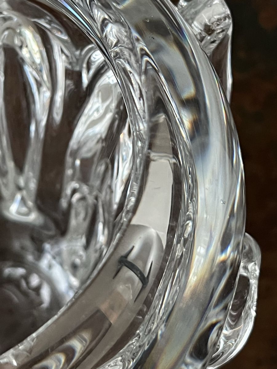 Vasi & Recipienti: Antike, spezielle massive Kristallglas Vase – Usato da Wabern venduto da La-Vitrine 5