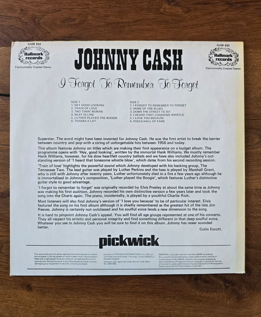 Dischi in vinile: Vinyl Platte Johnny Cash – Usato da Alpnach Dorf venduto da ben_zb29 1