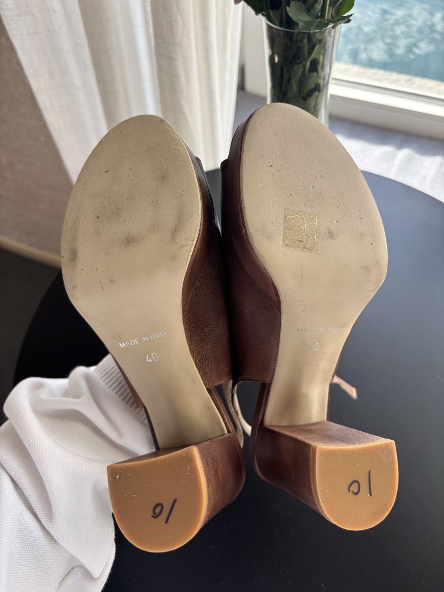 Scarpe da donna: Sandalen braun Leder Grösse 40 – Nuovo (secondo la descrizione) da Halten venduto da nin_6sp9 3