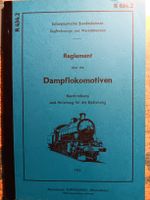 Reglement Dampflokomotiven SBB 1955 Nachdruck
