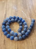 1 Strang natürlicher blauer Aventurin-Steinperlen, 10 mm