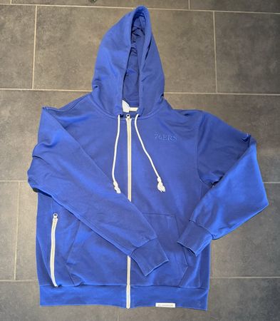 Philadelphia 76ers Full-Zip Hoodie - Size Large