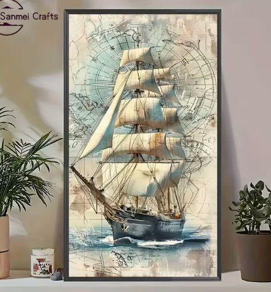 Kit bricolage: Diamond Painting Segelschiff – Nuovo e nell'imballaggio originale da Obergösgen venduto da Diamond-Painting 1