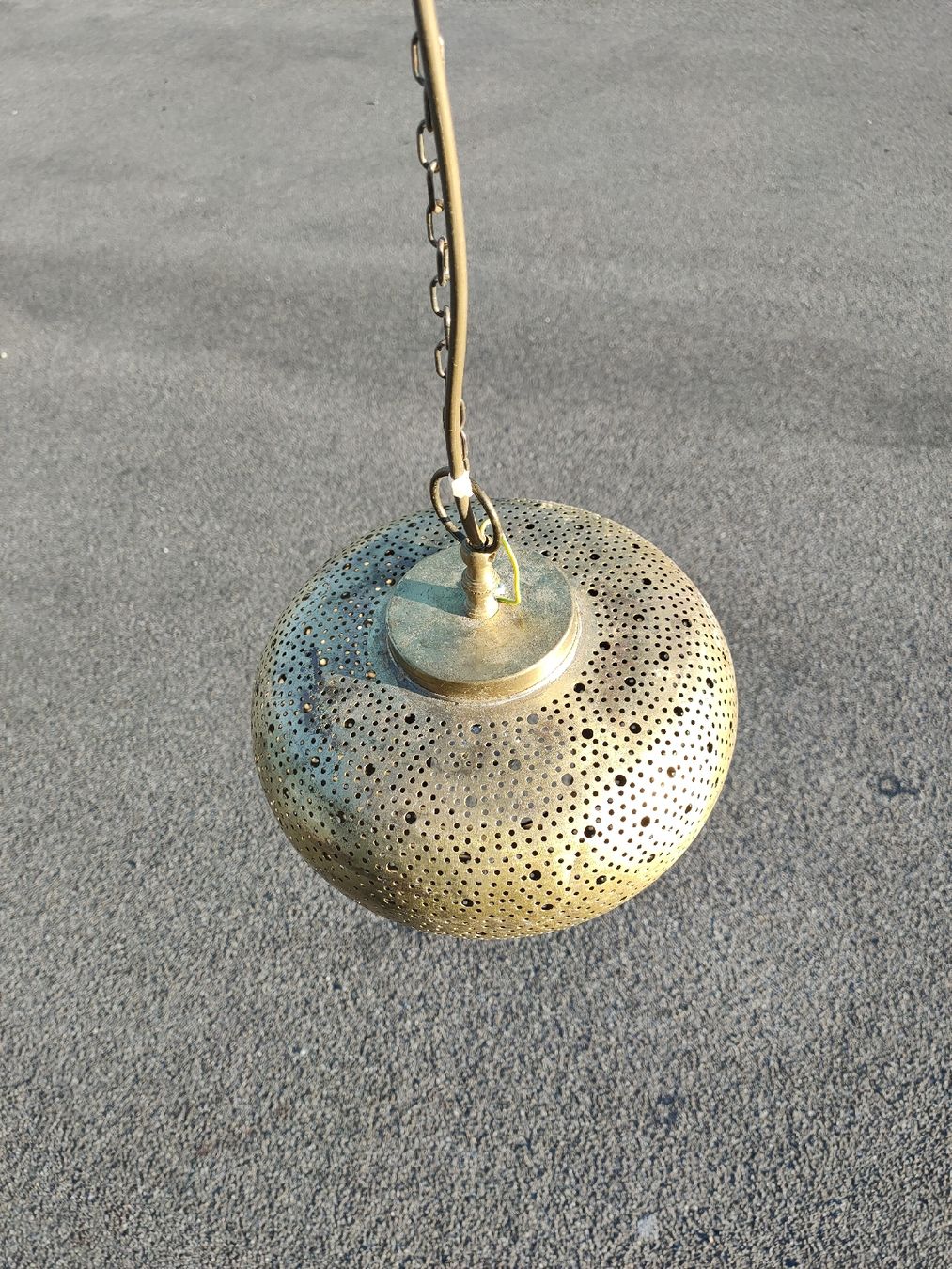 Lampade: Messing Hängelampe orientalisch, Durchmesser ca. 25 cm – Usato da Kreuzlingen venduto da Annig-56 1