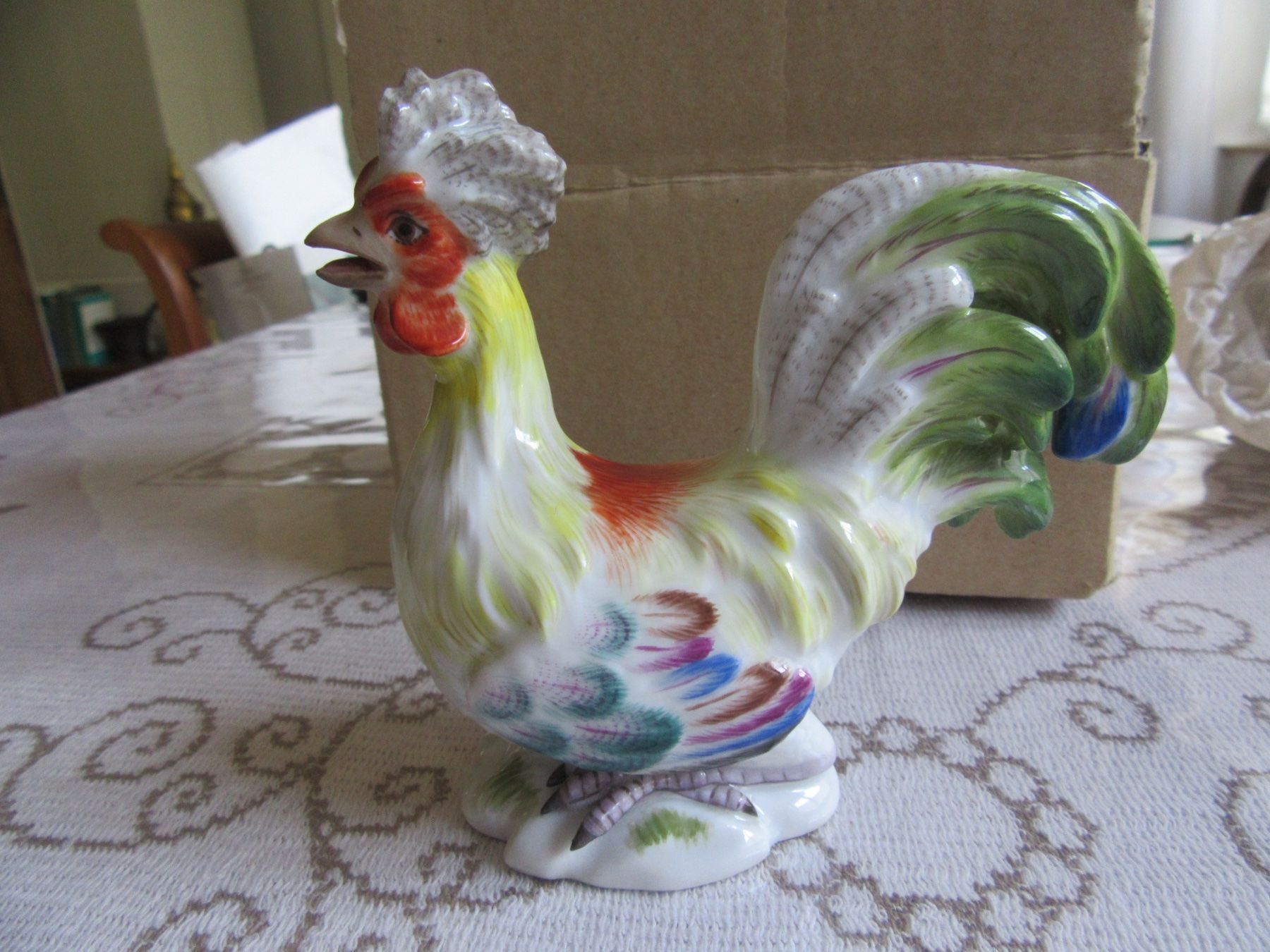 Statuette: Meissen, Hahn – Usato da Schaffhausen venduto da authentique