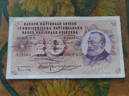 SUISSE  10  Francs  1963  (6963)  Billet