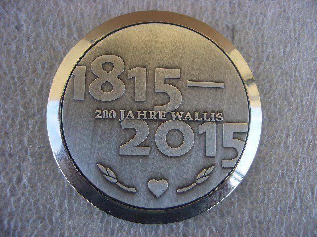 Medaglie: 200 JAHRE WALLIS 1815 - 2015 – Usato da Thürnen venduto da Chluuri 1