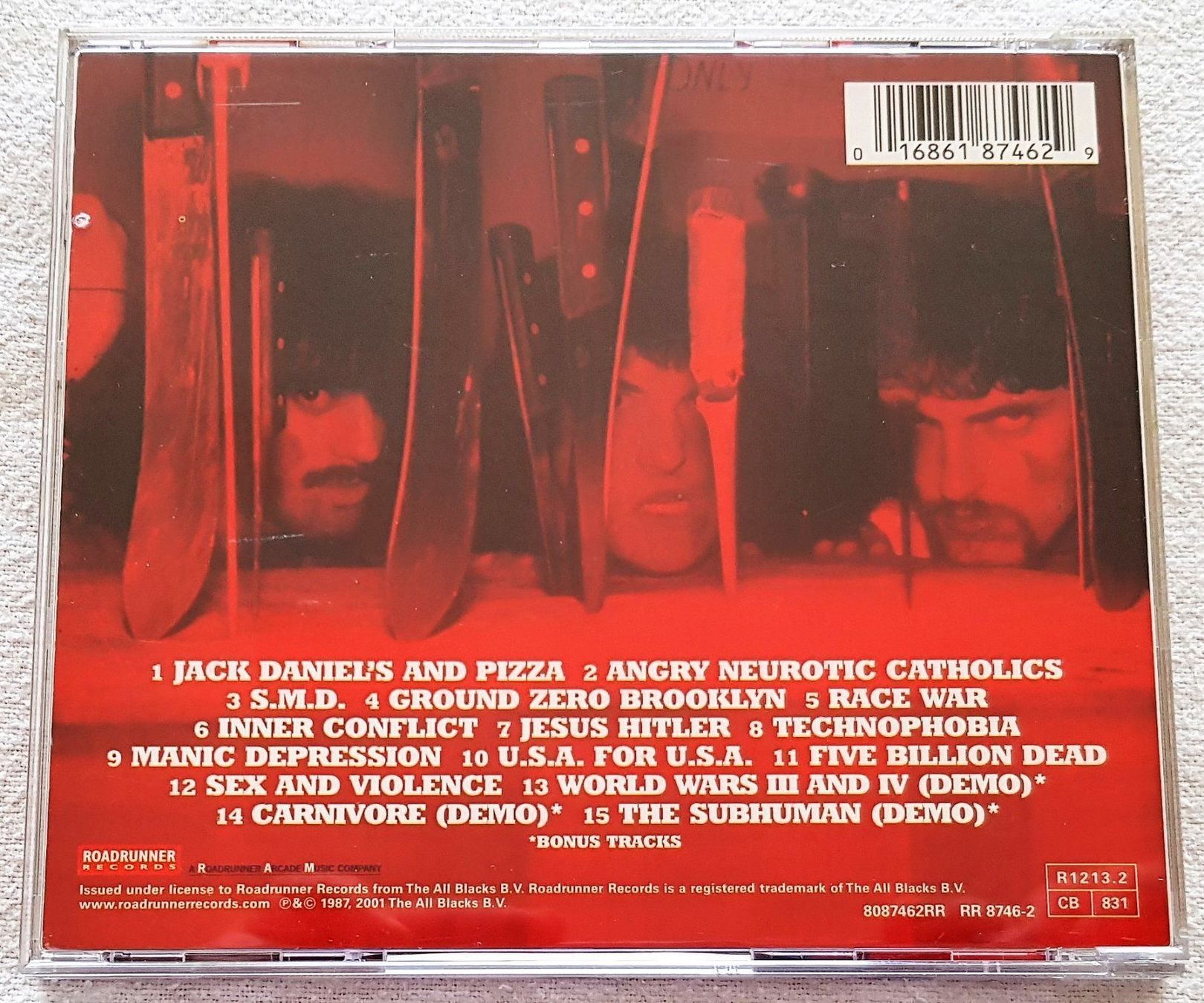 CD: Carnivore - Retaliation - CD - 1987/2001 - Roadrunner – Usato da Uster venduto da Zardodel 1