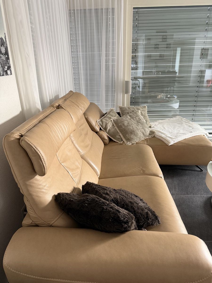 Sofas: Exklusives Echtleder-Ecksofa mit 3x elektrischer Relaxfunkti – D'occasion à Biel-Benken BL par cor_rmw7 3