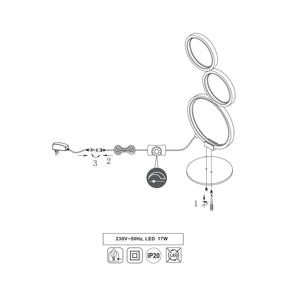 Lampade: LED Tischleuchte, Schwarz, Dimmer, IP20 – Nuovo (secondo la descrizione) da Kreuzlingen venduto da Smart-Light 5