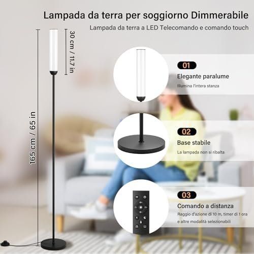 Lampes: Stehlampe Schwarz – Neuf avec emballage d'origine à Hundwil par Stallone5 4