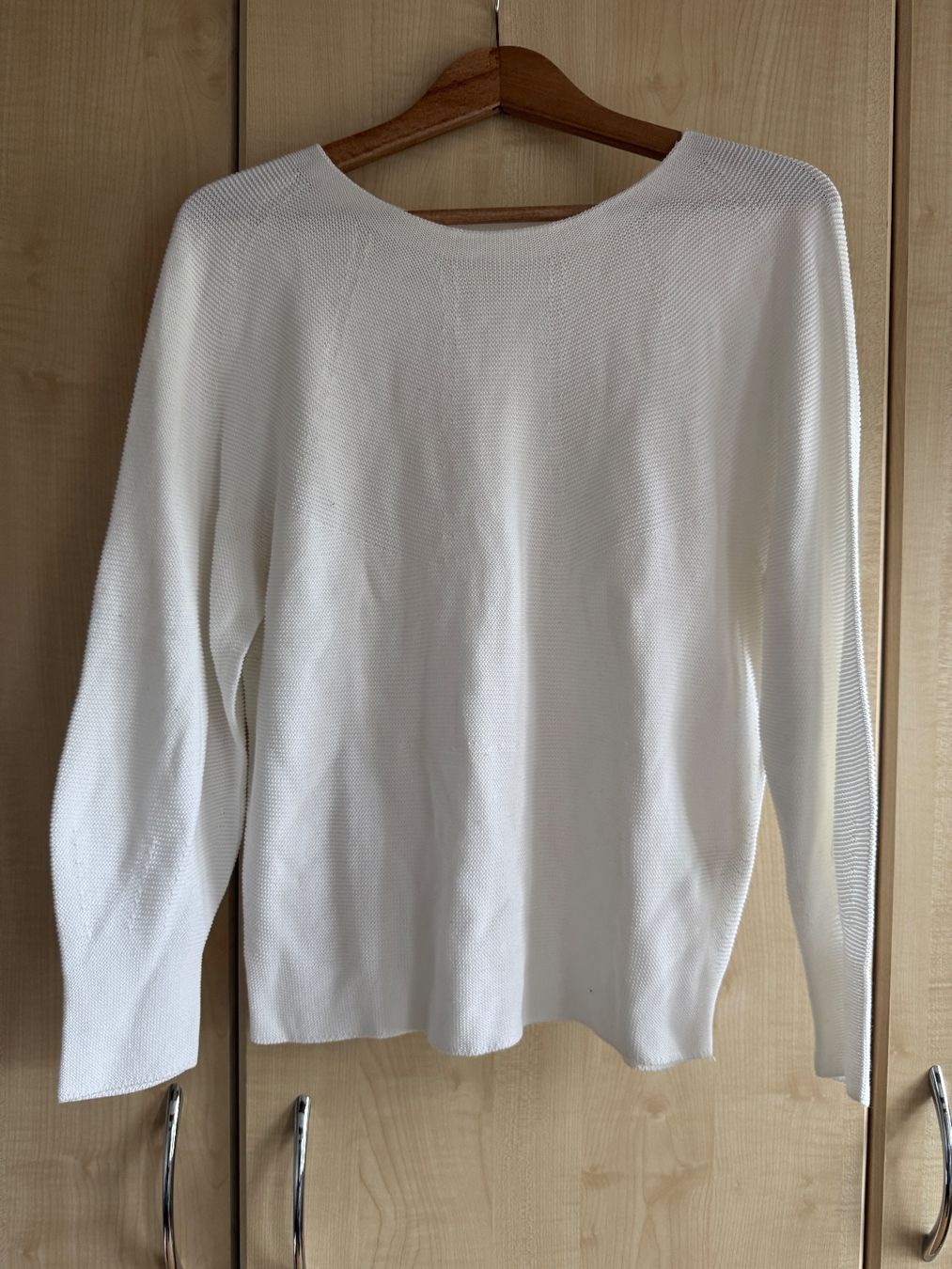 Nile Maglioni & Felpe: Feinstrick-Pullover von Nile, Weiss, Baumwolle und Modal S – Usato da Schaffhausen venduto da Minzli380