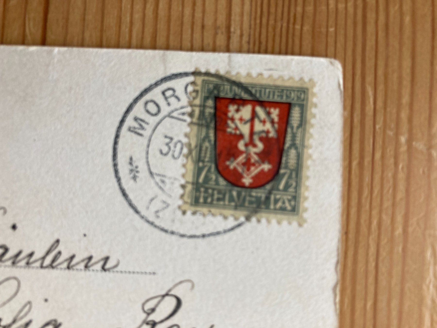 Cartoline postali: Neujahrskarte alt - AK 1919 – Usato da Oberuzwil venduto da Henri09 1