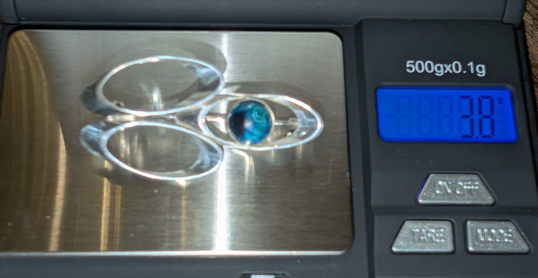 Spille & Fermagli: Vintage Brosche mit Eilatstein-Cabochon, Silber 925 – Usato da Ermatingen venduto da Hanni_und_Nanni 6