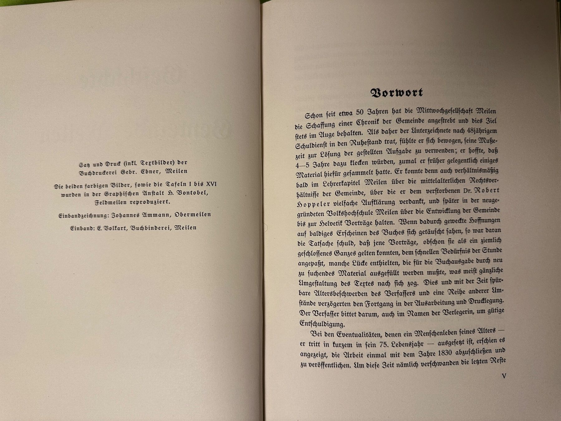 Libri: Jakob Stelzer: Geschichte der Gemeinde Meilen. – Usato da Zürich venduto da allp 2