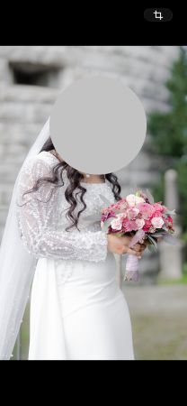 Brautkleid, Langarm, Elegant für Hochzeit