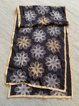 Vintage Seidenschal 35 x 150 cm