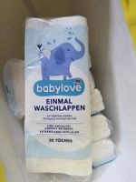 Einmal-Waschlappen Babylove 30 Tücher neu