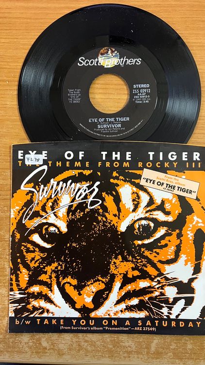 Survivor Eye Of The Tiger 1 Us Press 1982 Top Kaufen Auf Ricardo