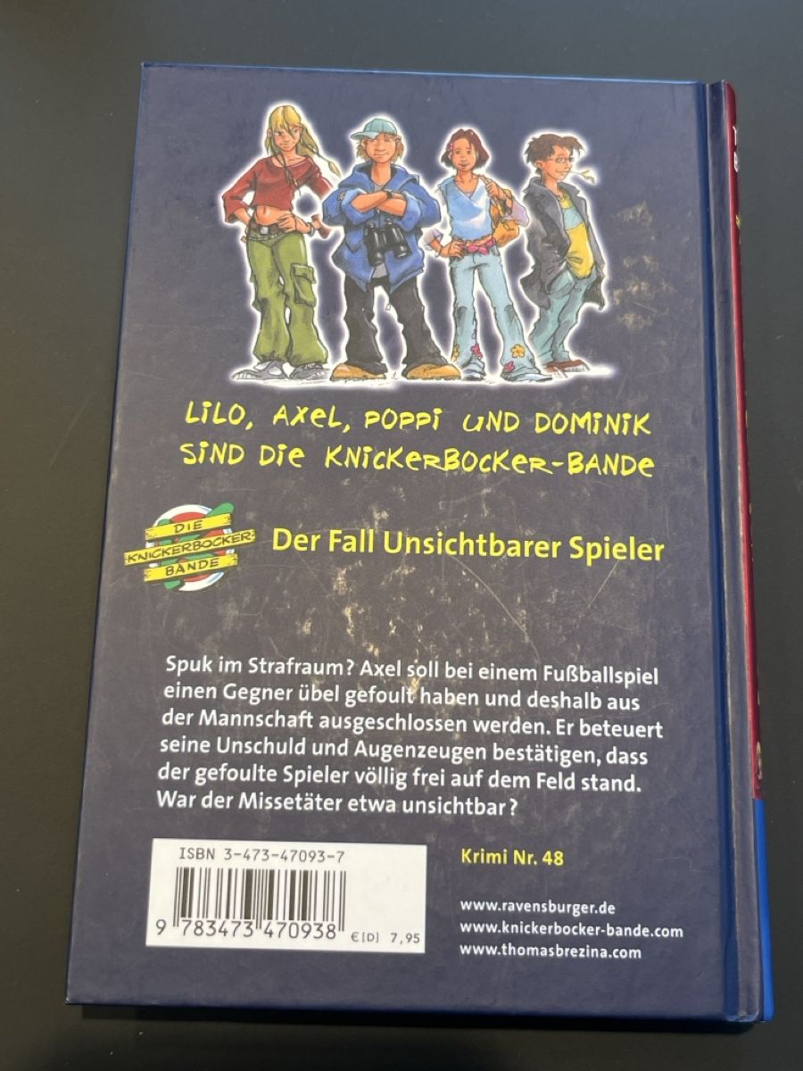 Libri: Klassiker! Knickerbocker-Bande - Der unsichtbare Spieler – Usato da Forch venduto da tieckr 1